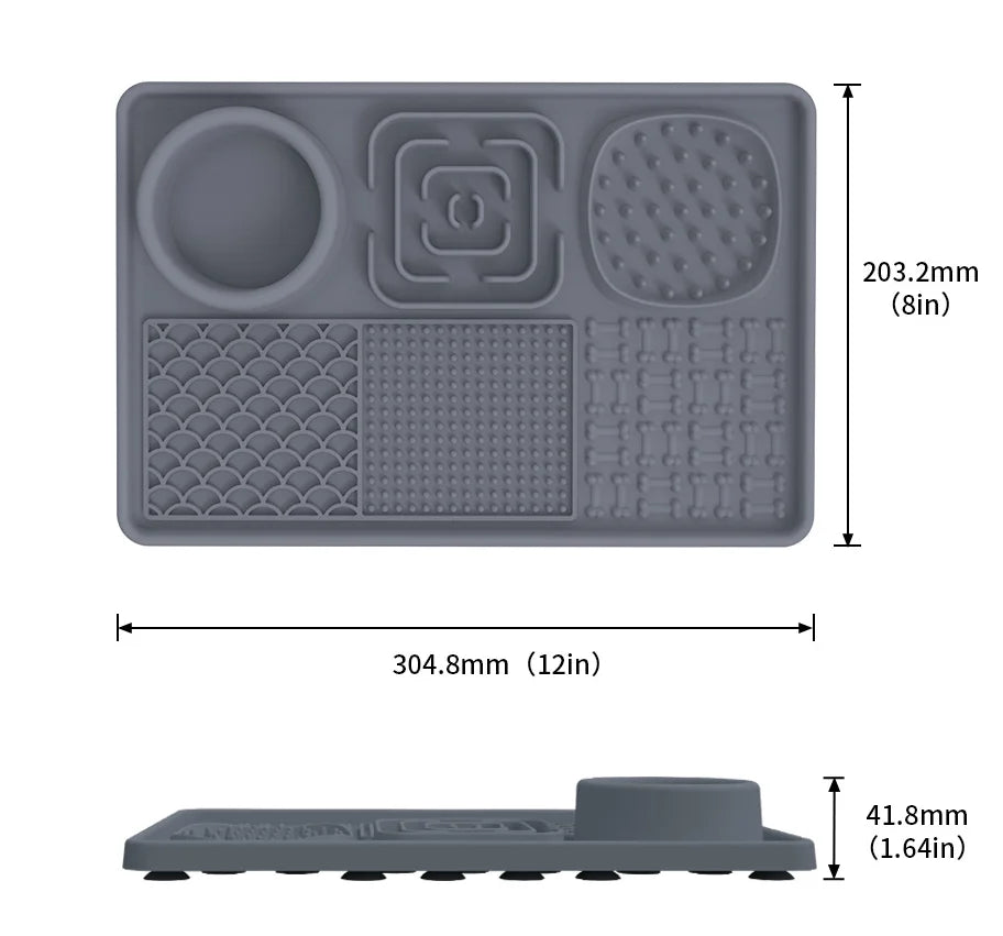 Lick Mat with Suction - Slow Feeder, Silicone BPA-Free