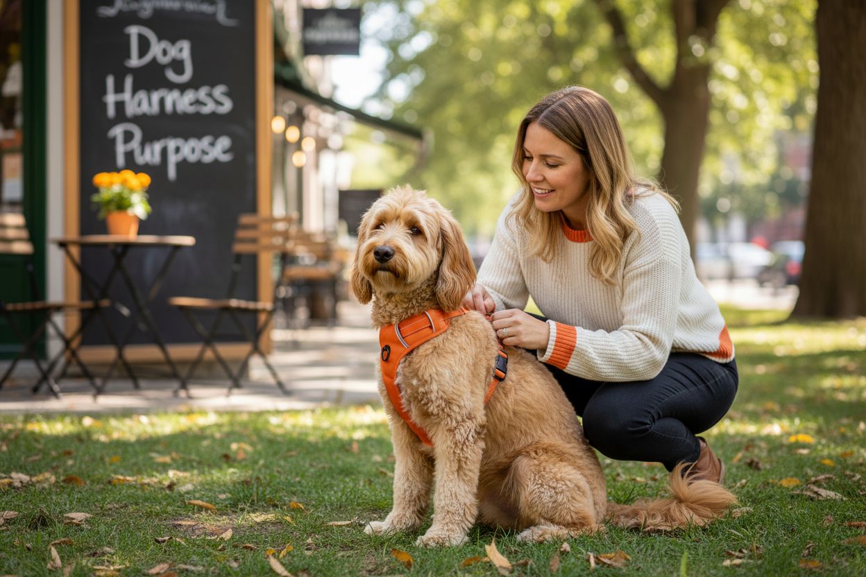 dog harness fitting