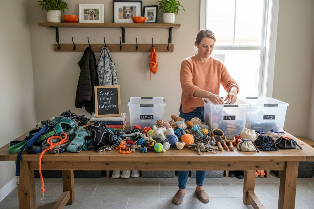 dog accessory storage
