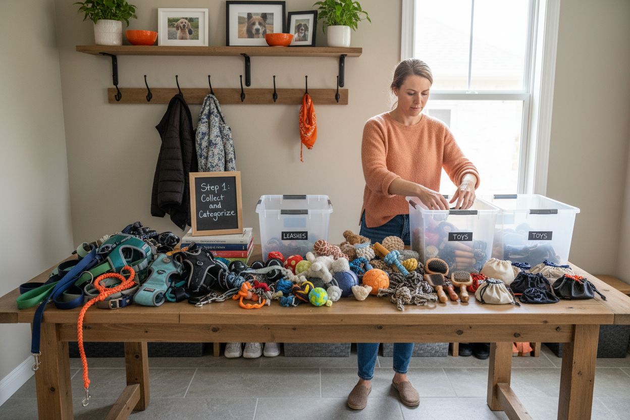 dog accessory storage