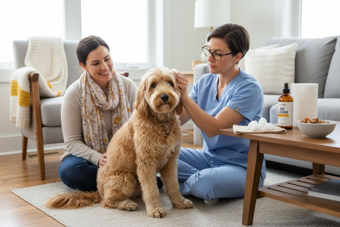 dog ear cleaning