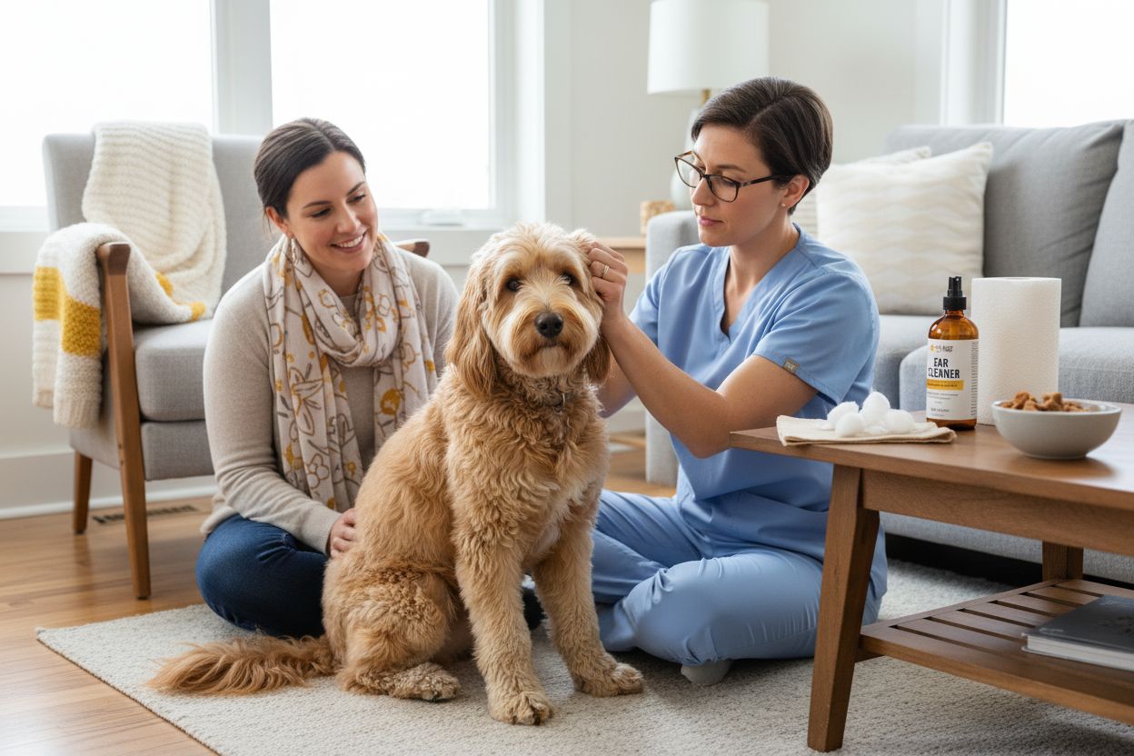 dog ear cleaning