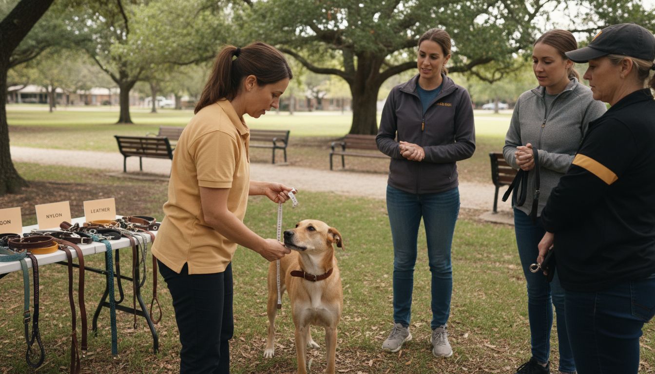 dog leash collar fitting
