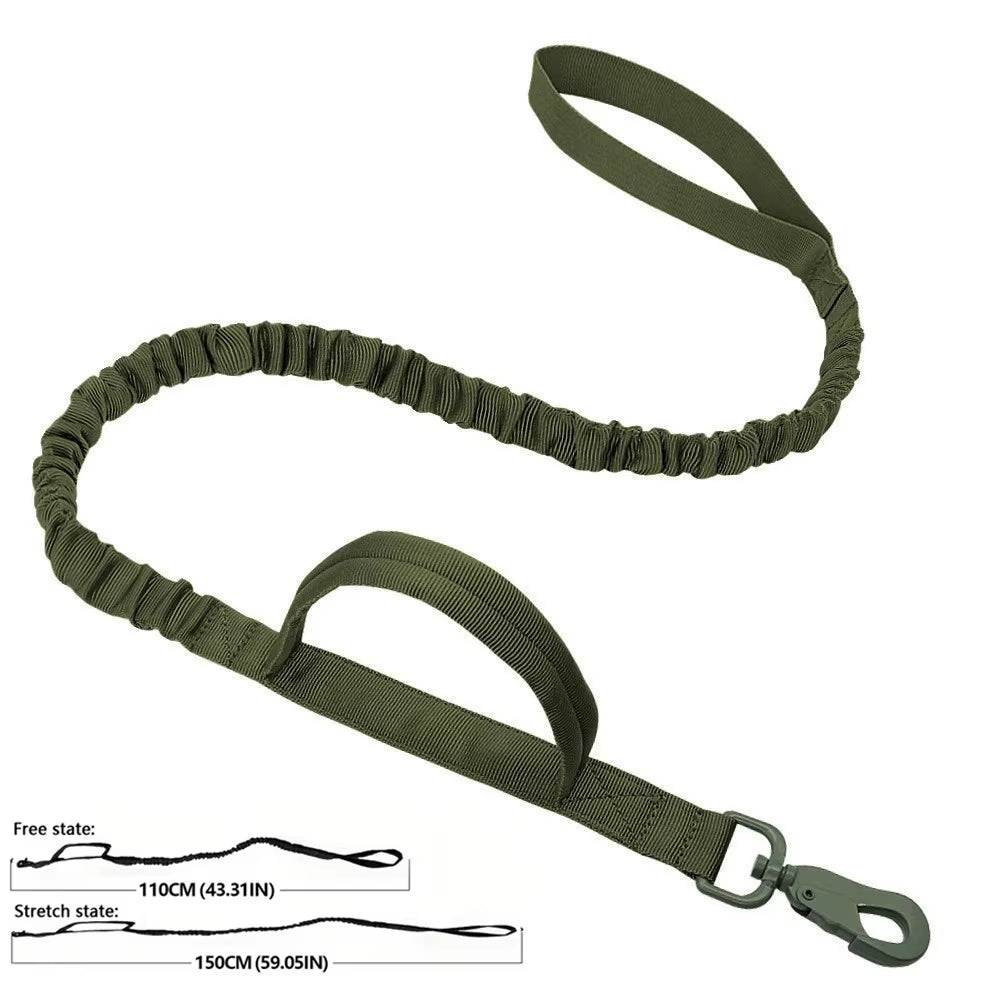 Big Dog Harness Tactical Camouflage Dog Vest Breathable Easy Handle Tactics Dog Collar Medium Strong Nylon Elastic Pet Dog Leash