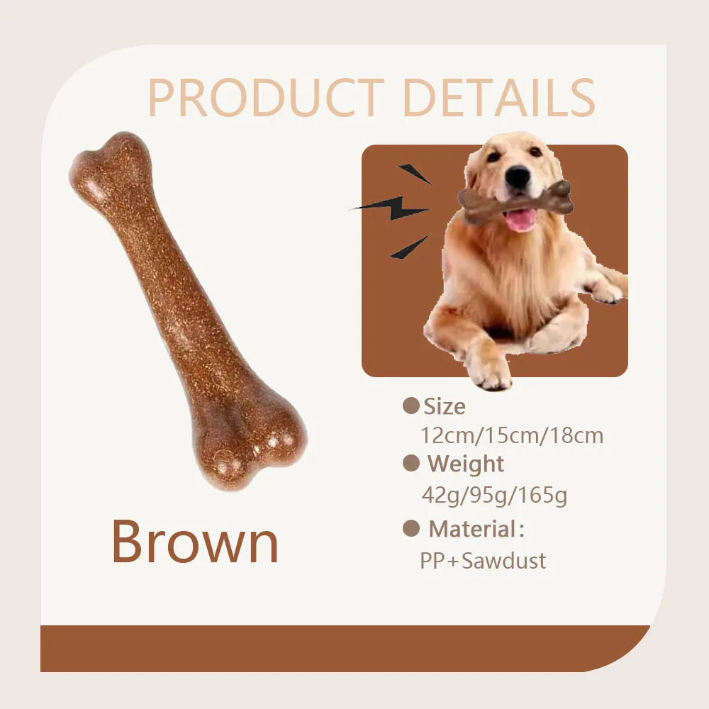 Nearly Indestructible Dog Bone Chew Toy – Natural, Non-Toxic, and Built for Tough Chewers