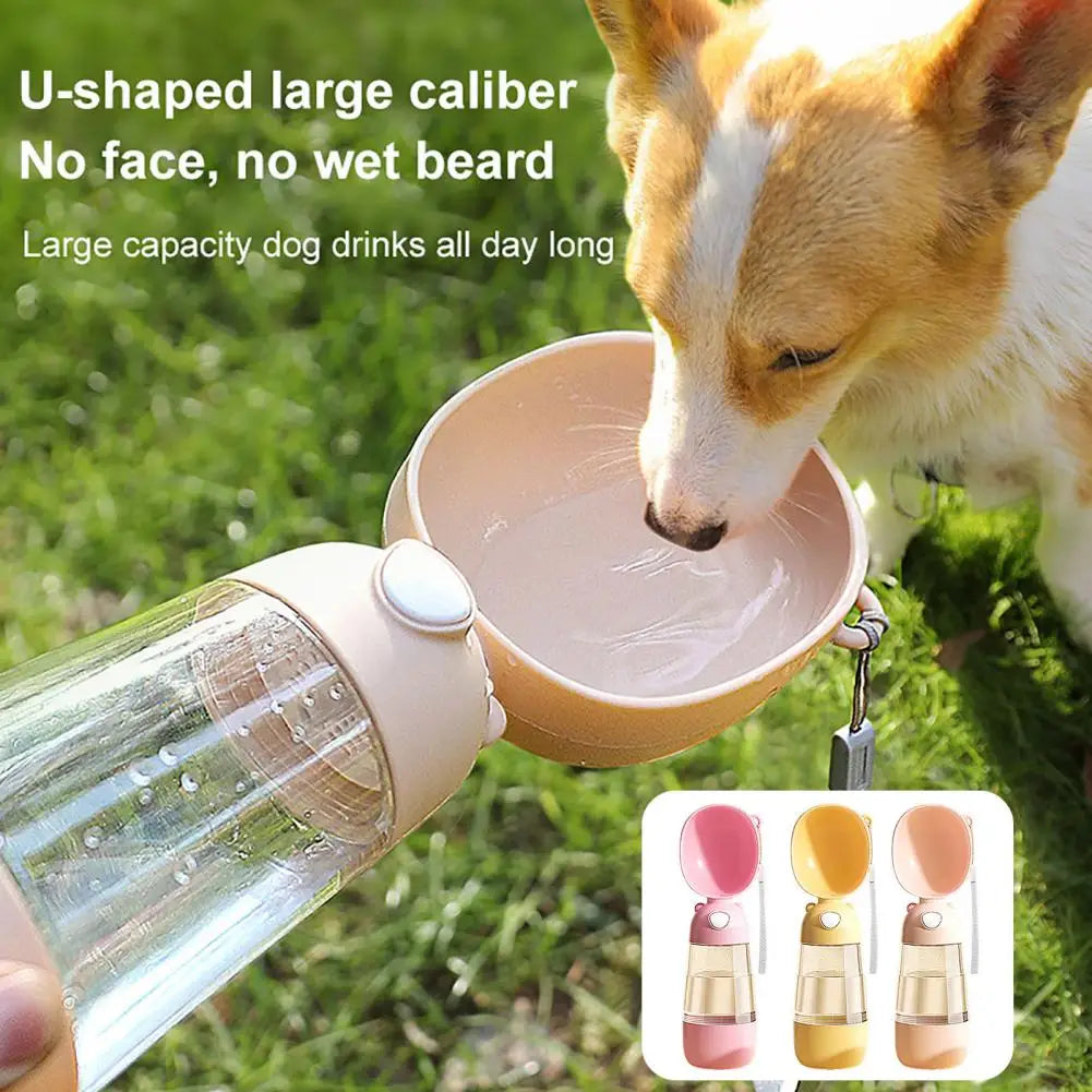 Dog Water Bottle with Poop Bag Dispenser – Stay Hydrated & Prepared on Every Adventure!