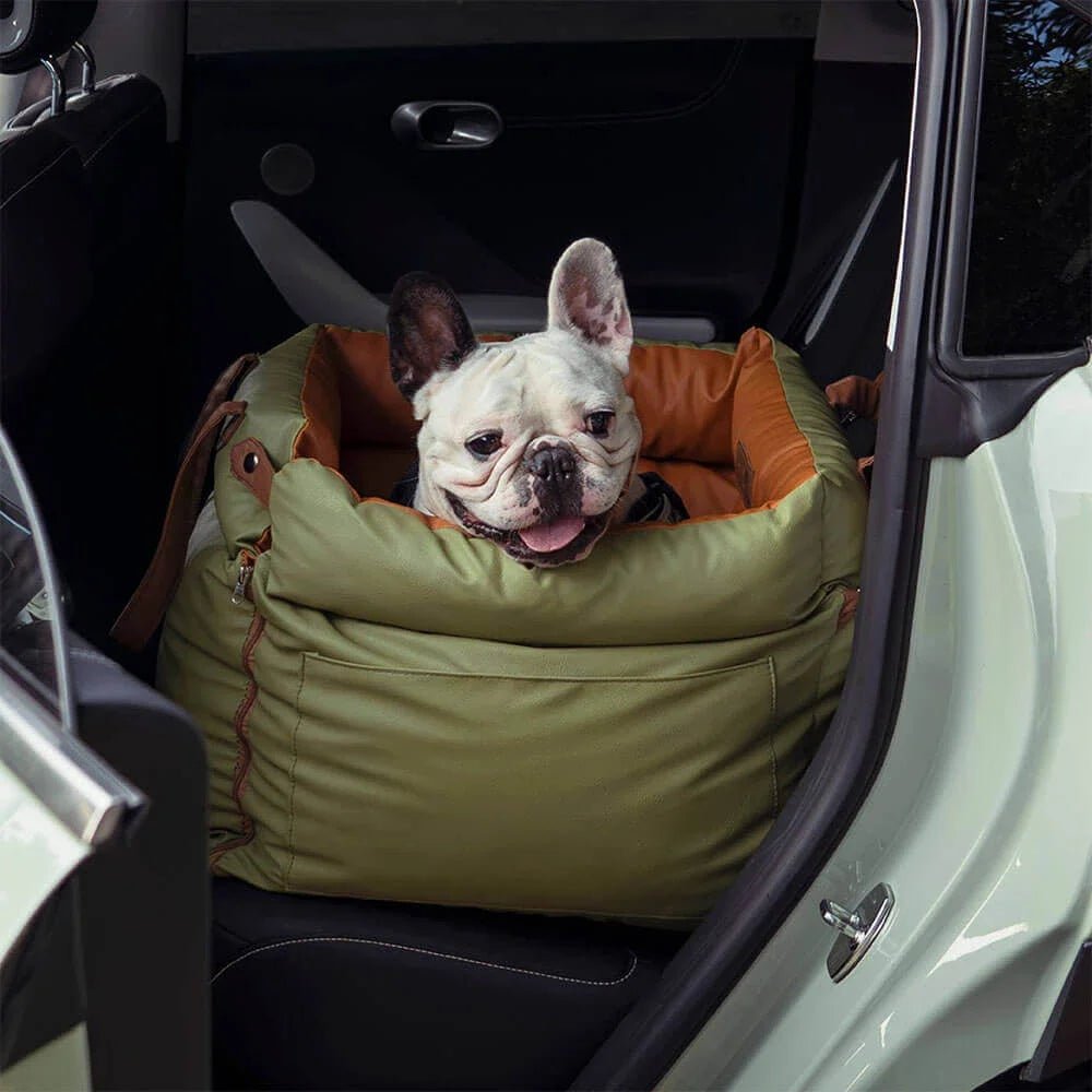 Luxury Faux Leather Car Bed – Your Pet’s First Class Seat