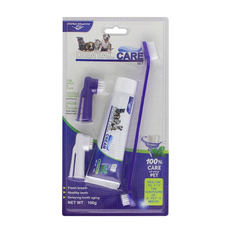 Dog Toothpaste – 4-Piece Dental Care Set