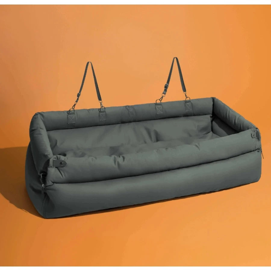 Luxury Faux Leather Dog Car Seat - The VIP Ride for Dogs