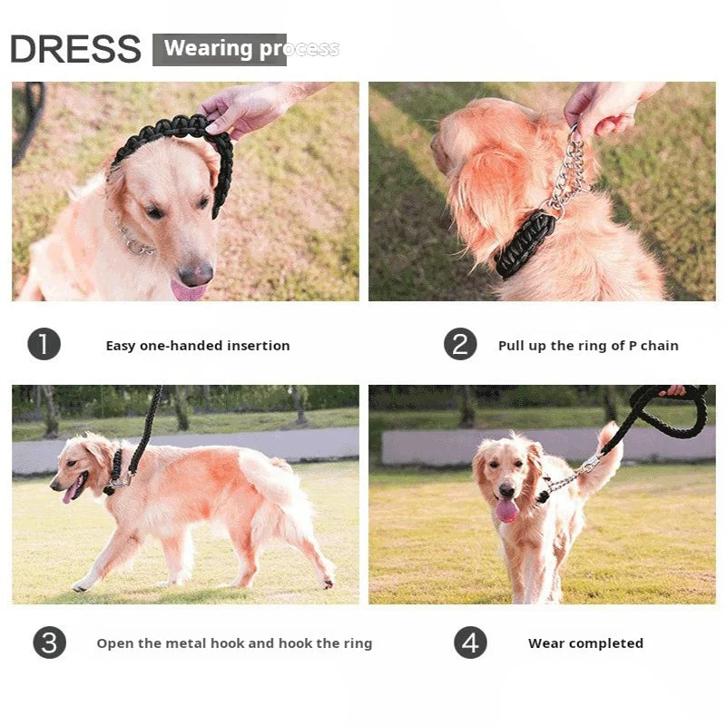 5-Foot Braided Dog Leash – Strong, Durable & Comfortable Grip
