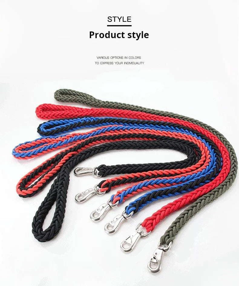 5-Foot Braided Dog Leash – Strong, Durable & Comfortable Grip