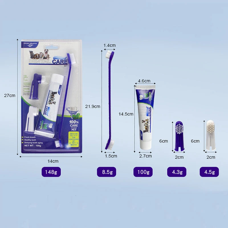 Dog Toothpaste – 4-Piece Dental Care Set