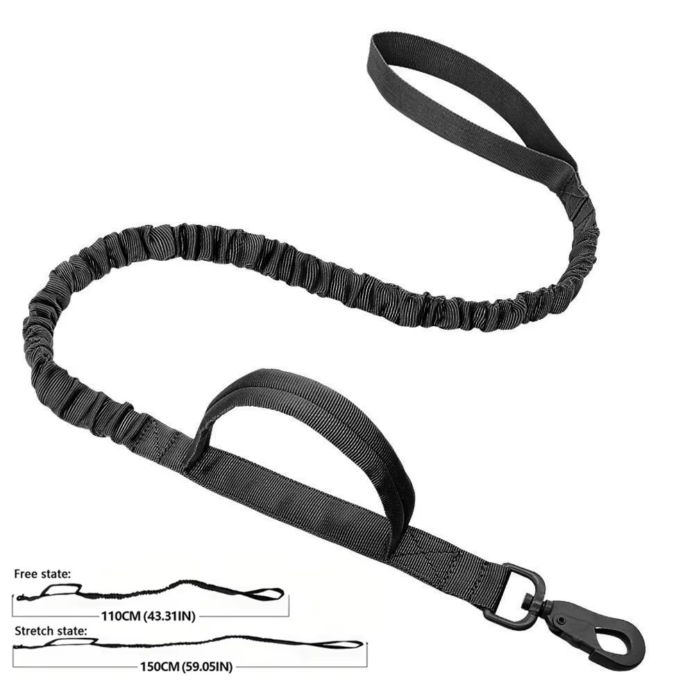 Big Dog Harness Tactical Camouflage Dog Vest Breathable Easy Handle Tactics Dog Collar Medium Strong Nylon Elastic Pet Dog Leash