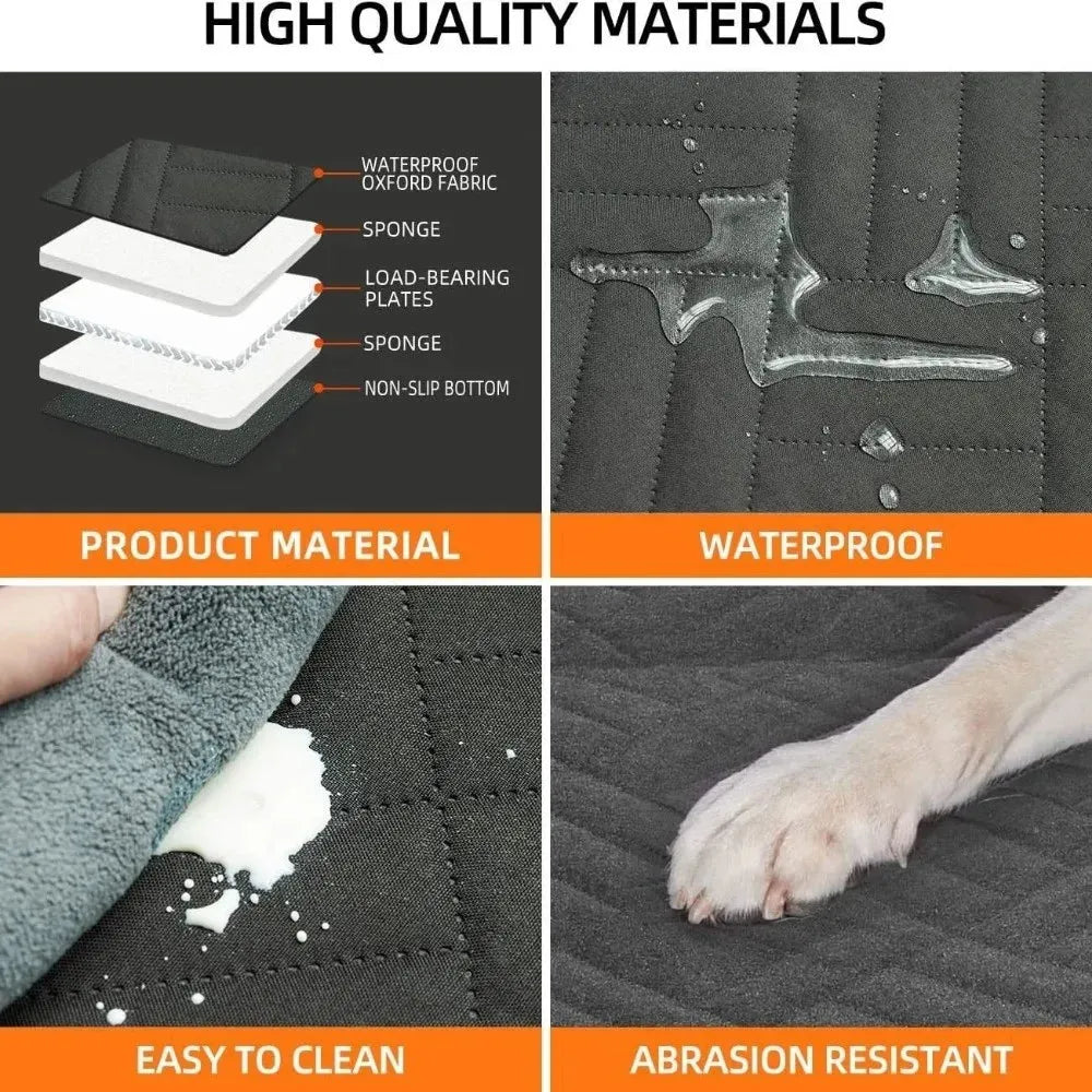 Ultimate Waterproof Pet Car Seat Cover - Anti-Slip Multi-Purpose Cushion for Back Seat Extender